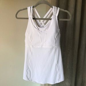 Lululemon white racerback tank